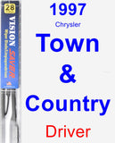 Driver Wiper Blade for 1997 Chrysler Town & Country - Vision Saver