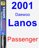 Passenger Wiper Blade for 2001 Daewoo Lanos - Vision Saver