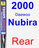 Rear Wiper Blade for 2000 Daewoo Nubira - Vision Saver