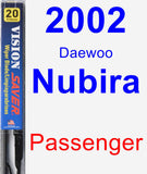 Passenger Wiper Blade for 2002 Daewoo Nubira - Vision Saver