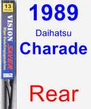 Rear Wiper Blade for 1989 Daihatsu Charade - Vision Saver