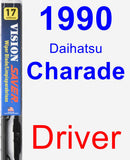 Driver Wiper Blade for 1990 Daihatsu Charade - Vision Saver