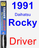 Driver Wiper Blade for 1991 Daihatsu Rocky - Vision Saver