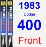 Front Wiper Blade Pack for 1983 Dodge 400 - Vision Saver