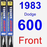 Front Wiper Blade Pack for 1983 Dodge 600 - Vision Saver