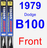 Front Wiper Blade Pack for 1979 Dodge B100 - Vision Saver