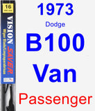 Passenger Wiper Blade for 1973 Dodge B100 Van - Vision Saver