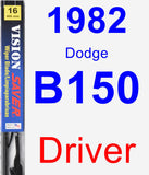 Driver Wiper Blade for 1982 Dodge B150 - Vision Saver