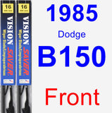 Front Wiper Blade Pack for 1985 Dodge B150 - Vision Saver