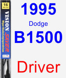 Driver Wiper Blade for 1995 Dodge B1500 - Vision Saver