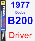 Driver Wiper Blade for 1977 Dodge B200 - Vision Saver