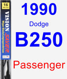 Passenger Wiper Blade for 1990 Dodge B250 - Vision Saver