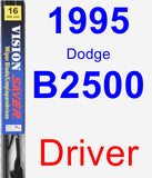 Driver Wiper Blade for 1995 Dodge B2500 - Vision Saver