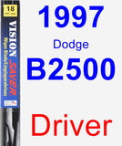 Driver Wiper Blade for 1997 Dodge B2500 - Vision Saver