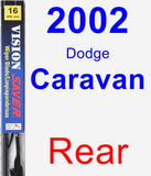Rear Wiper Blade for 2002 Dodge Caravan - Vision Saver