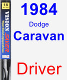 Driver Wiper Blade for 1984 Dodge Caravan - Vision Saver