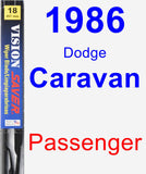 Passenger Wiper Blade for 1986 Dodge Caravan - Vision Saver