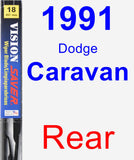 Rear Wiper Blade for 1991 Dodge Caravan - Vision Saver