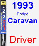 Driver Wiper Blade for 1993 Dodge Caravan - Vision Saver