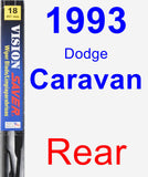 Rear Wiper Blade for 1993 Dodge Caravan - Vision Saver