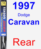 Rear Wiper Blade for 1997 Dodge Caravan - Vision Saver