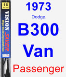 Passenger Wiper Blade for 1973 Dodge B300 Van - Vision Saver