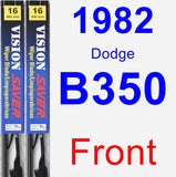 Front Wiper Blade Pack for 1982 Dodge B350 - Vision Saver