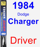 Driver Wiper Blade for 1984 Dodge Charger - Vision Saver