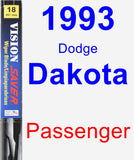 Passenger Wiper Blade for 1993 Dodge Dakota - Vision Saver