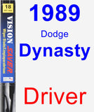 Driver Wiper Blade for 1989 Dodge Dynasty - Vision Saver