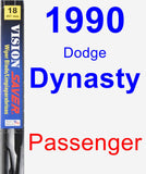 Passenger Wiper Blade for 1990 Dodge Dynasty - Vision Saver