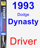 Driver Wiper Blade for 1993 Dodge Dynasty - Vision Saver