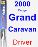 Driver Wiper Blade for 2000 Dodge Grand Caravan - Vision Saver