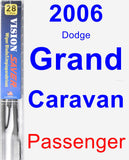 Passenger Wiper Blade for 2006 Dodge Grand Caravan - Vision Saver