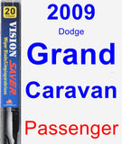 Passenger Wiper Blade for 2009 Dodge Grand Caravan - Vision Saver