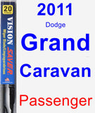 Passenger Wiper Blade for 2011 Dodge Grand Caravan - Vision Saver