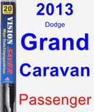 Passenger Wiper Blade for 2013 Dodge Grand Caravan - Vision Saver