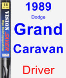 Driver Wiper Blade for 1989 Dodge Grand Caravan - Vision Saver