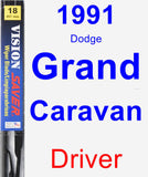 Driver Wiper Blade for 1991 Dodge Grand Caravan - Vision Saver