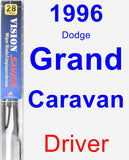 Driver Wiper Blade for 1996 Dodge Grand Caravan - Vision Saver