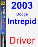 Driver Wiper Blade for 2003 Dodge Intrepid - Vision Saver