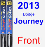 Front Wiper Blade Pack for 2013 Dodge Journey - Vision Saver
