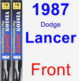 Front Wiper Blade Pack for 1987 Dodge Lancer - Vision Saver