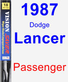 Passenger Wiper Blade for 1987 Dodge Lancer - Vision Saver