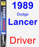 Driver Wiper Blade for 1989 Dodge Lancer - Vision Saver