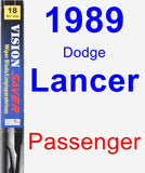 Passenger Wiper Blade for 1989 Dodge Lancer - Vision Saver