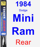 Rear Wiper Blade for 1984 Dodge Mini Ram - Vision Saver