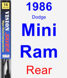 Rear Wiper Blade for 1986 Dodge Mini Ram - Vision Saver