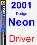 Driver Wiper Blade for 2001 Dodge Neon - Vision Saver