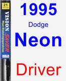 Driver Wiper Blade for 1995 Dodge Neon - Vision Saver